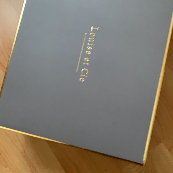 Navy blue booties/sandals, heel, size 6.5 - Picture 5 of 11